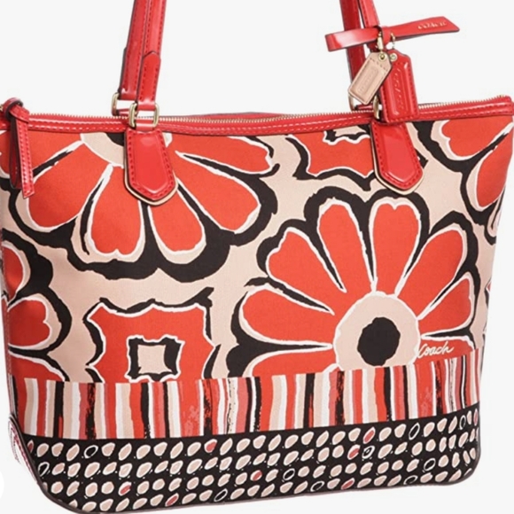 Coach Floral Scarf Print, EUC - Picture 2 of 7